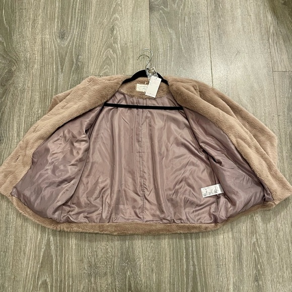 Faux Fur Jacket in Taupe - Picture 5 of 14